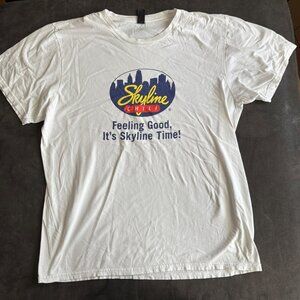 Skyline Chili Logo White T-Shirt XL